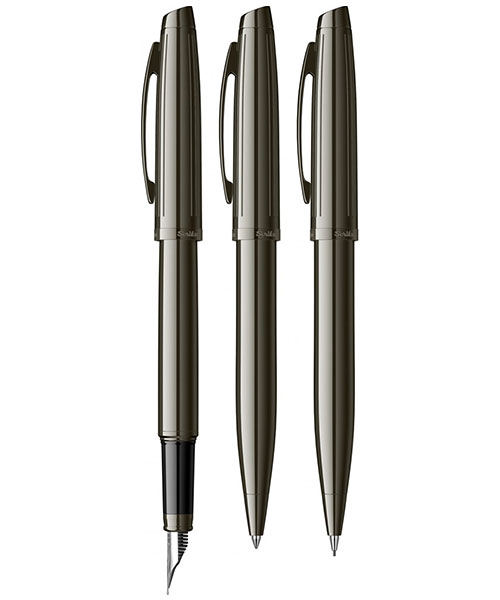 Scrikss Oscar 39 Dolma Kalem - Tükenmez Kalem - Versatil Üçlü Set Titanyum