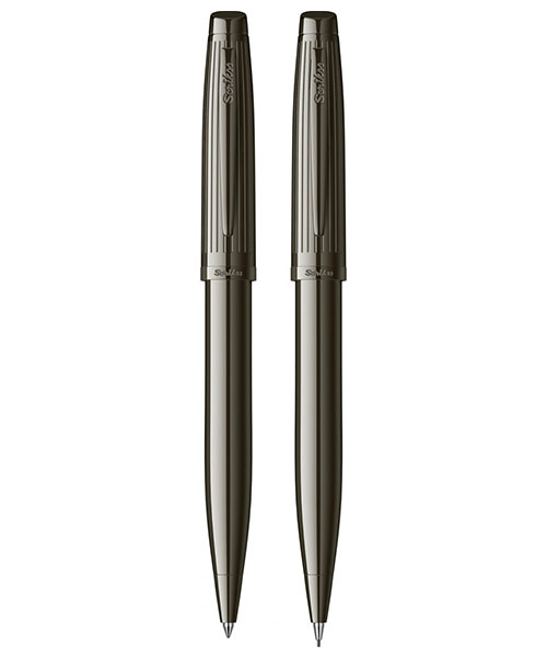 Scrikss Oscar 39 Tükenmez Kalem - Versatil İkili Set Titanyum