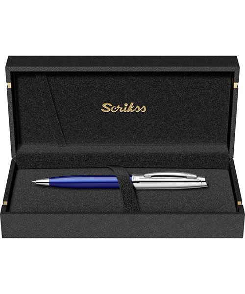 Scrikss Oscar 39 Tükenmez Kalem Lacivert Krom