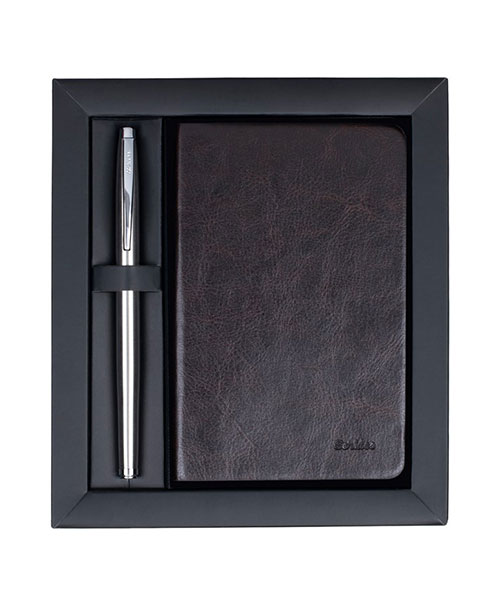 Scrikss Sd 200-2 Premıum Defter Teramo A6 Kahve & 800 Roller Titanyum Krom