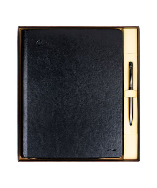 Scrikss Sd 500-1 Oxford Portföy - Tablet Kılıfı Siyah & Touch Pen Tükenmez Kalem Siyah
