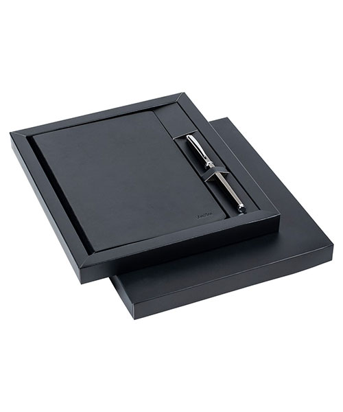 Scrikss Sd100-1  Premıum Defter Sundance A5 Siyah & 800 Roller Titanyum Krom
