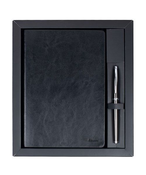 Scrikss Sd100-1  Premıum Defter Sundance A5 Siyah & 800 Roller Titanyum Krom