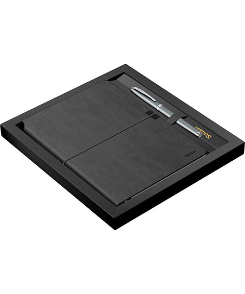 Scrikss Sd600-1 Verona Siyah A5 Defter & 800 Roller Gri Set