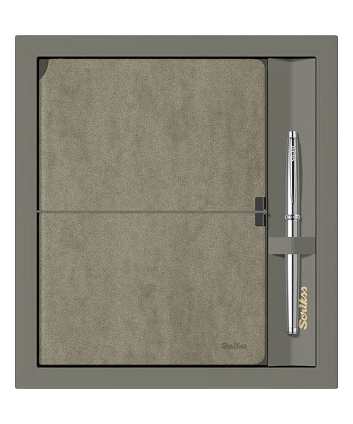 Scrikss Sd600-11 Verona Yeşil A5 Defter & 800M Roller Krom Set
