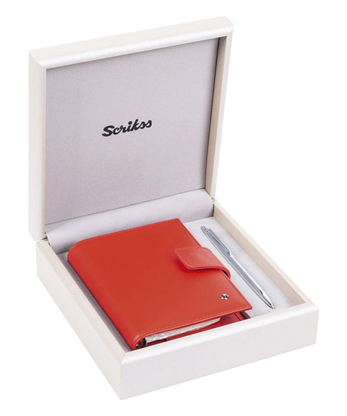 Scrikss Sdr 307 722W Tükenmez Kalem Krom & Cep Ajanda