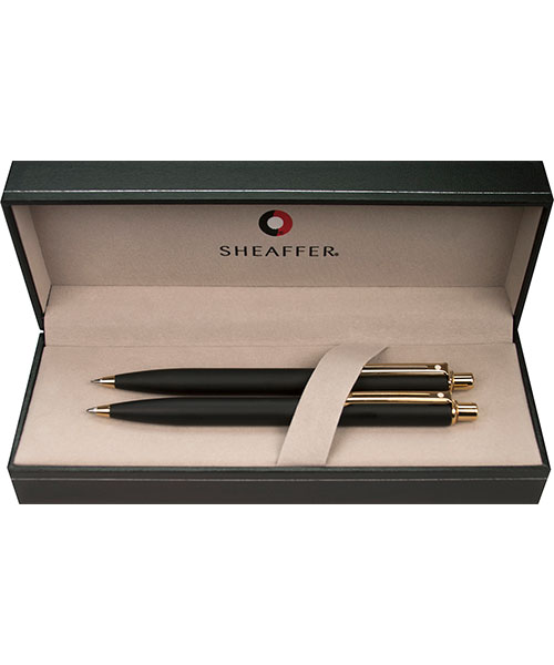 Sheaffer 327-9 Sentinel Tükenmez - Versatil Mat Siyah Altın