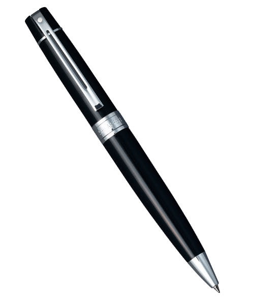 Sheaffer 9312-2 300 Serisi Tükenmez Kalem Parlak Siyah Krom
