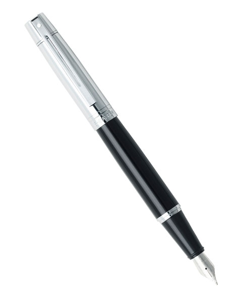 Sheaffer 9314-0 300 Serisi Dolma Kalem Krom Parlak Siyah Krom (M)