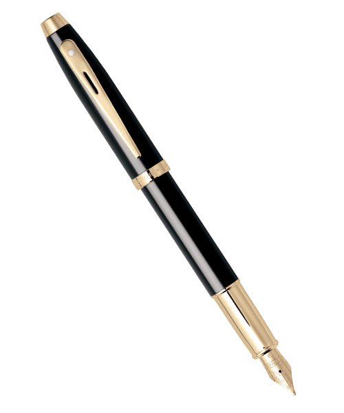 Sheaffer 9322-0 100 Serisi Dolma Kalem Parlak Siyah Altın (M)