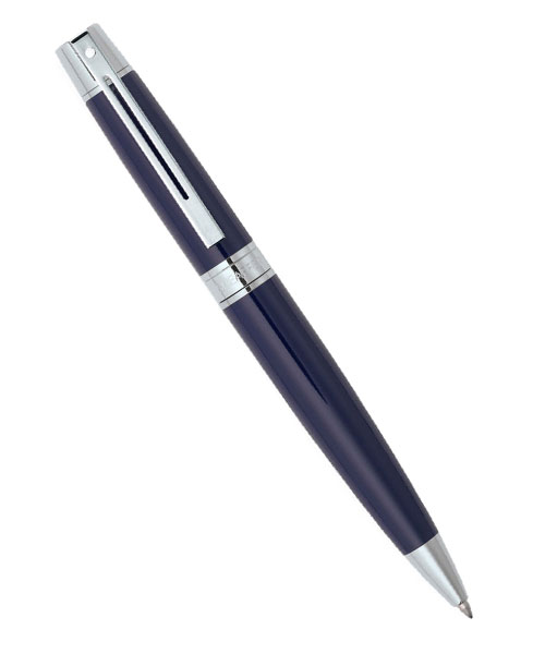 Sheaffer 9328-2 300 Serisi Tükenmez Kalem Parlak Lacivert Krom