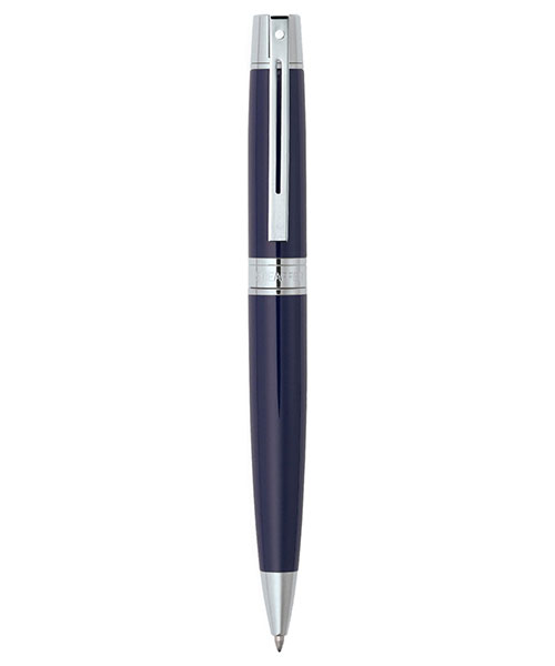 Sheaffer 9328-2 300 Serisi Tükenmez Kalem Parlak Lacivert Krom