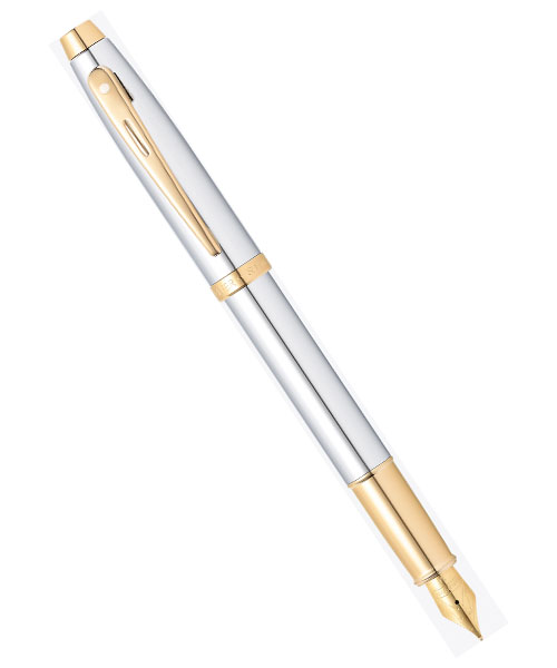 Sheaffer 9340-0 100 Serisi Dolma Kalem Parlak Krom Altın (M)