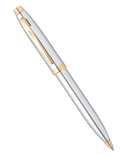Sheaffer 9340-2 100 Serisi Tükenmez Kalem Parlak Krom Altın