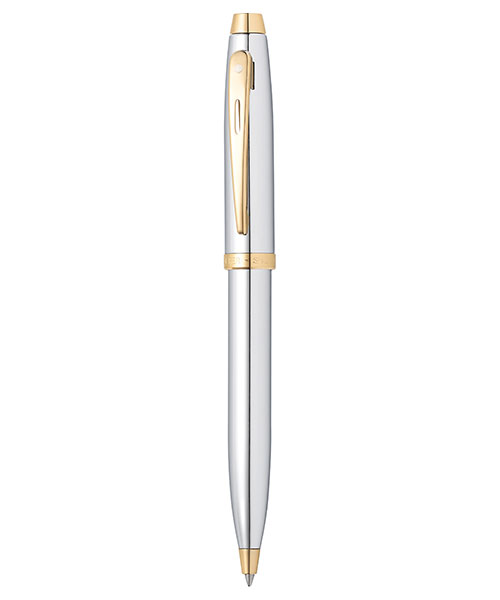 Sheaffer 9340-2 100 Serisi Tükenmez Kalem Parlak Krom Altın