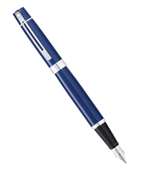 Sheaffer 9341-0 300 Serisi Dolma Kalem (M) Parlak Mavi Krom