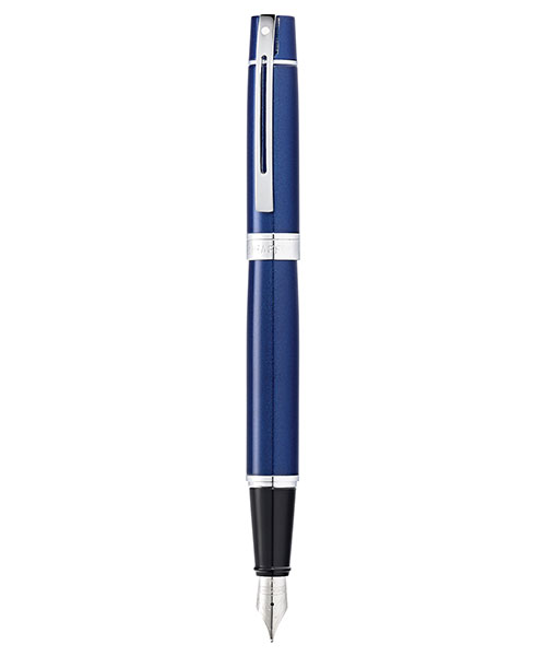 Sheaffer 9341-0 300 Serisi Dolma Kalem (M) Parlak Mavi Krom