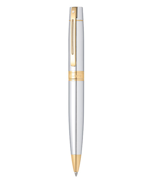 Sheaffer 9342-2 300 Serisi Tükenmez Kalem Parlak Krom Altın