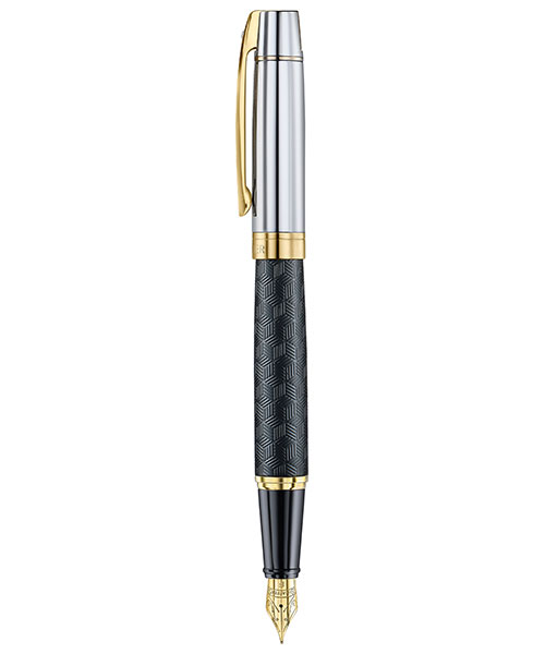 Sheaffer 9347-0 300 Serisi Dolma Kalem Siyah Krom Altın (M)