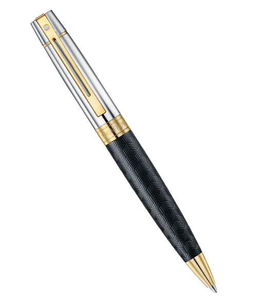 Sheaffer 9347-2 300 Serisi Tükenmez Kalem Siyah Krom Altın