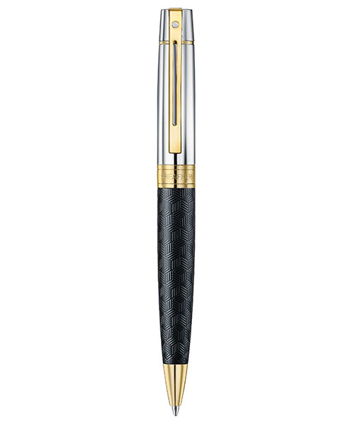 Sheaffer 9347-2 300 Serisi Tükenmez Kalem Siyah Krom Altın