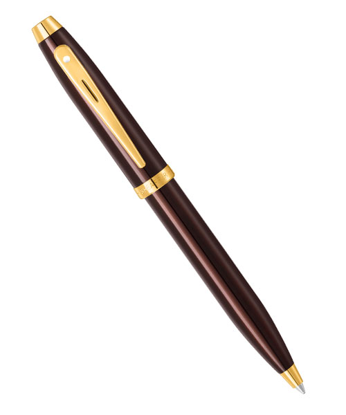 Sheaffer 9370-2 100 Serisi Tükenmez Kalem Kahverengi Altın