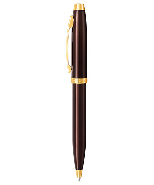 Sheaffer 9370-2 100 Serisi Tükenmez Kalem Kahverengi Altın