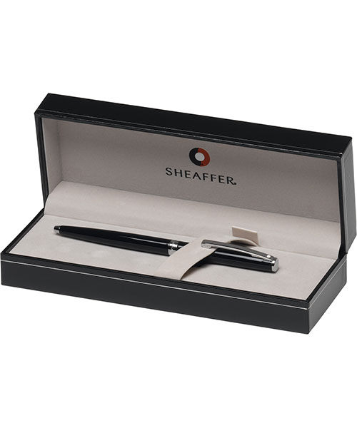 Sheaffer 9470-2 Sagarıs Tükenmez Kalem Parlak Siyah Krom