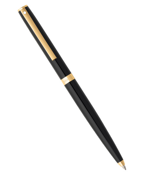 Sheaffer 9471-2 Sagarıs Tükenmez Kalem Parlak Siyah Altın