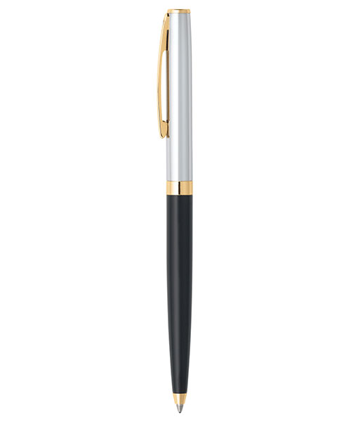 Sheaffer 9475-2 Sagarıs Tükenmez Kalem Parlak Siyah Krom Altın