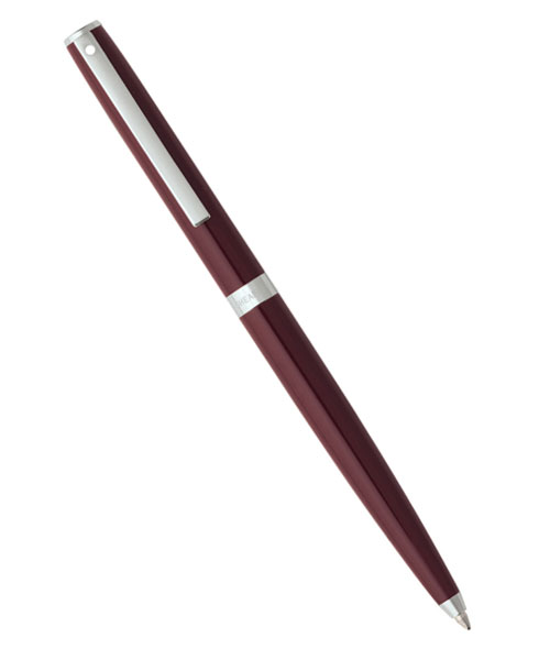 Sheaffer 9476-2 Sagarıs Tükenmez Kalem Bordo Krom
