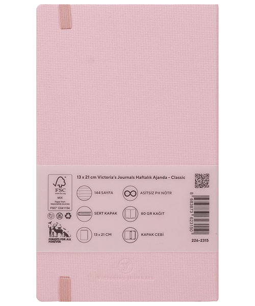 Victorias Journals Classic Haftalık Ajanda 226-2315