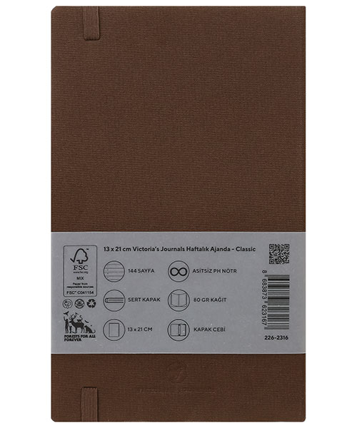 Victorias Journals Classic Haftalık Ajanda 226-2316