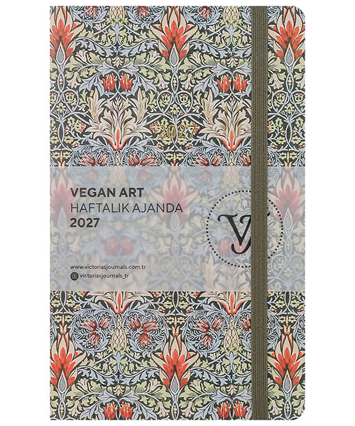 Victorias Journals Smyth Vegan Art Haftalık Ajanda 226-2318