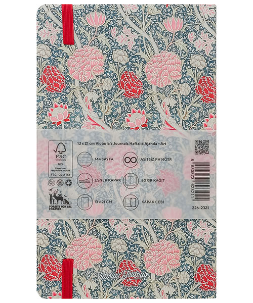 Victorias Journals Smyth Vegan Art Haftalık Ajanda 226-2321