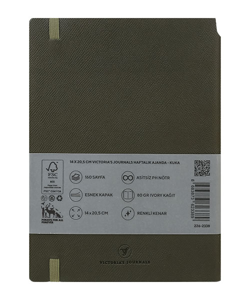 Victorias Journals Kuka Haftalık Ajanda A5 226-2338