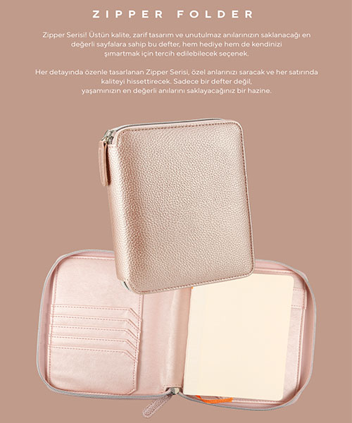 Victoria Journals Buffalo Zipper Folder Organizer Defter 123-0284