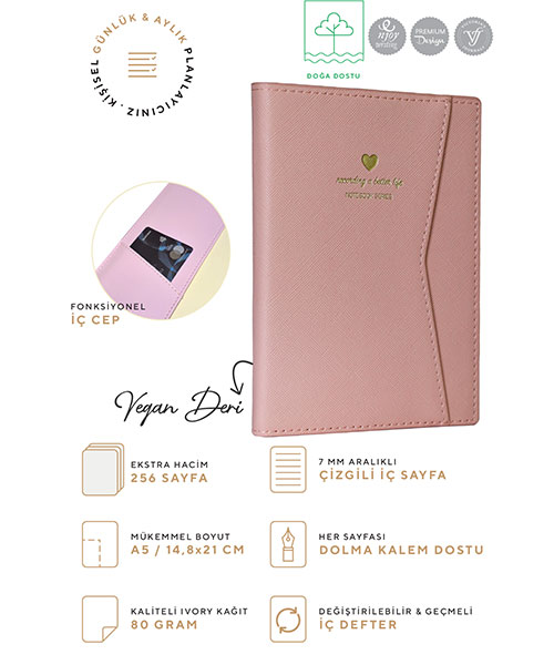 Victoria Journals Geçmeli Ve Cepli Defter 124-1051