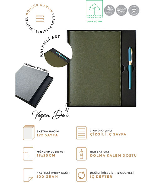 Victoria Journals Kutulu Yönetici Defteri  124-1065