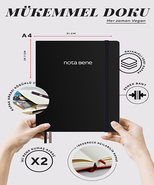 Victoria Journals Premium Sert Kapak Defter 123-9243