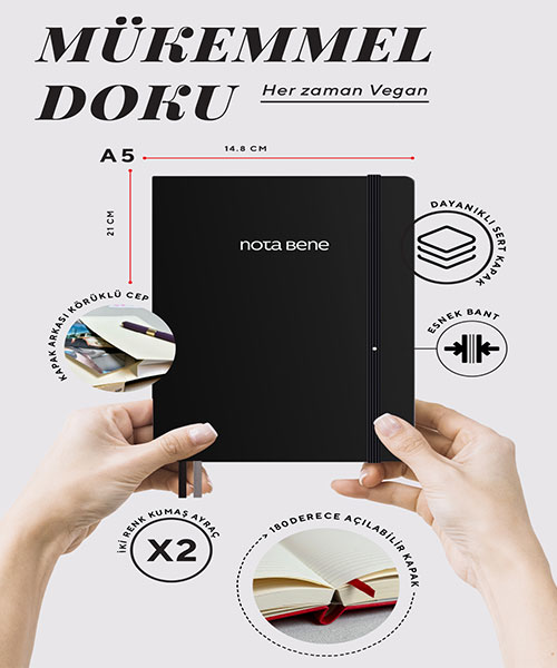 Victoria Journals Premium Sert Kapak Defter 123-9249