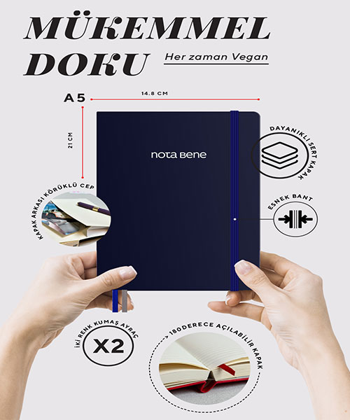 Victoria Journals Premium Sert Kapak Defter 123-9250