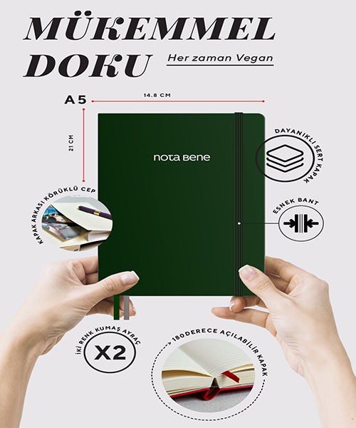 Victoria Journals Premium Sert Kapak Defter 123-9251