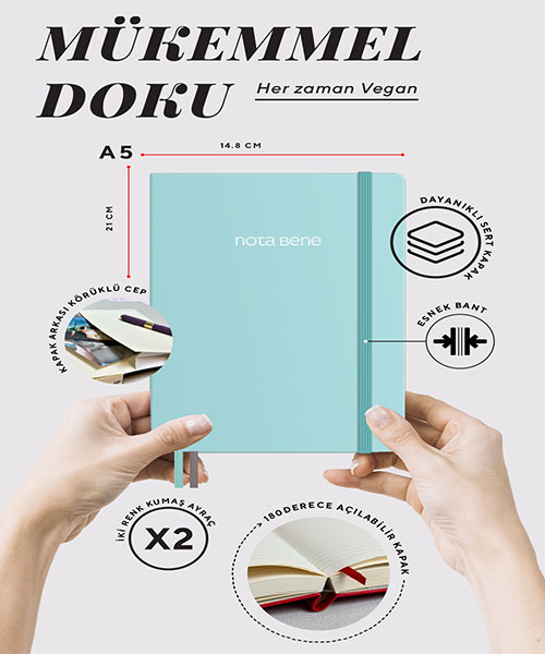 Victoria Journals Premium Sert Kapak Defter 123-9254