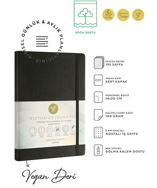 Victoria Journals Venzi Sert Kapak Planlayıcı Defter  1050