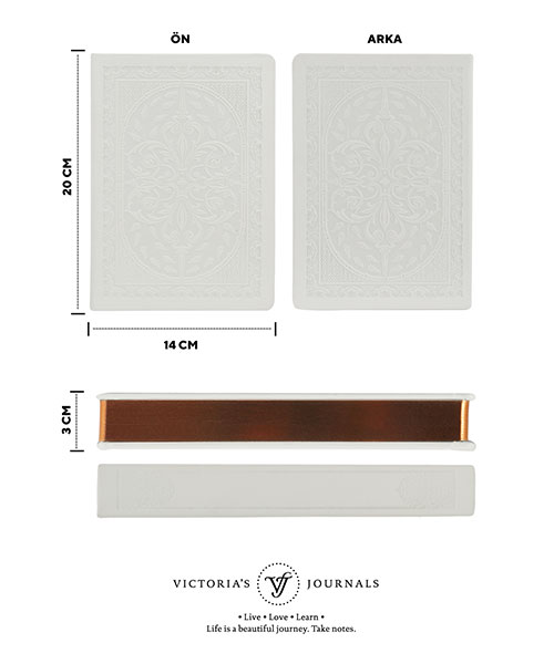 Victoria Journals Vintage Old Book Defter  123-9106