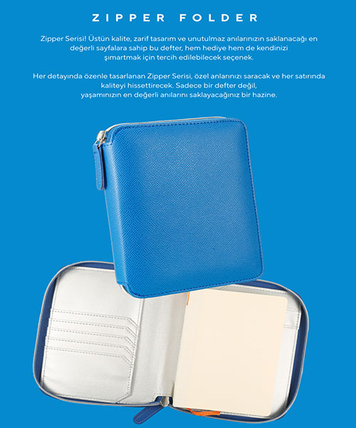 Victoria Journals Zipper Folder Organizer Defter 123-0293