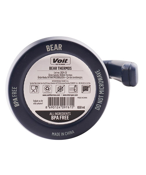 Voit Bear Thermos 650Ml Mavi