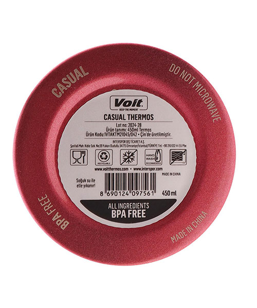 Voit Casual Thermos 450Ml Pembe