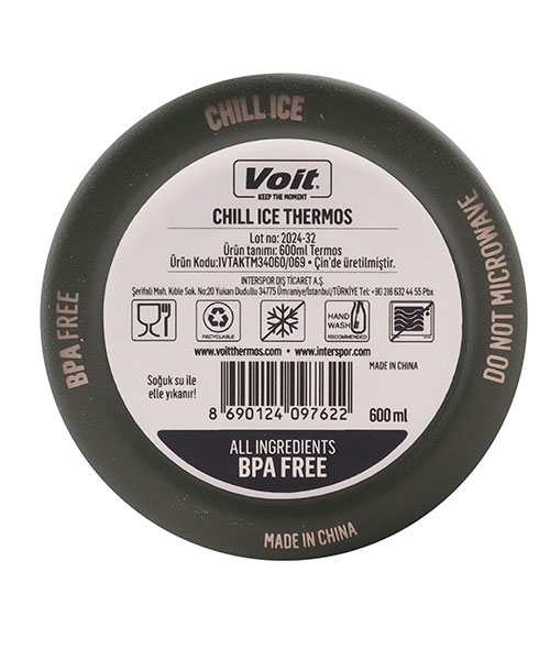 Voit Chıll Ice Thermos 600Ml Termos Haki